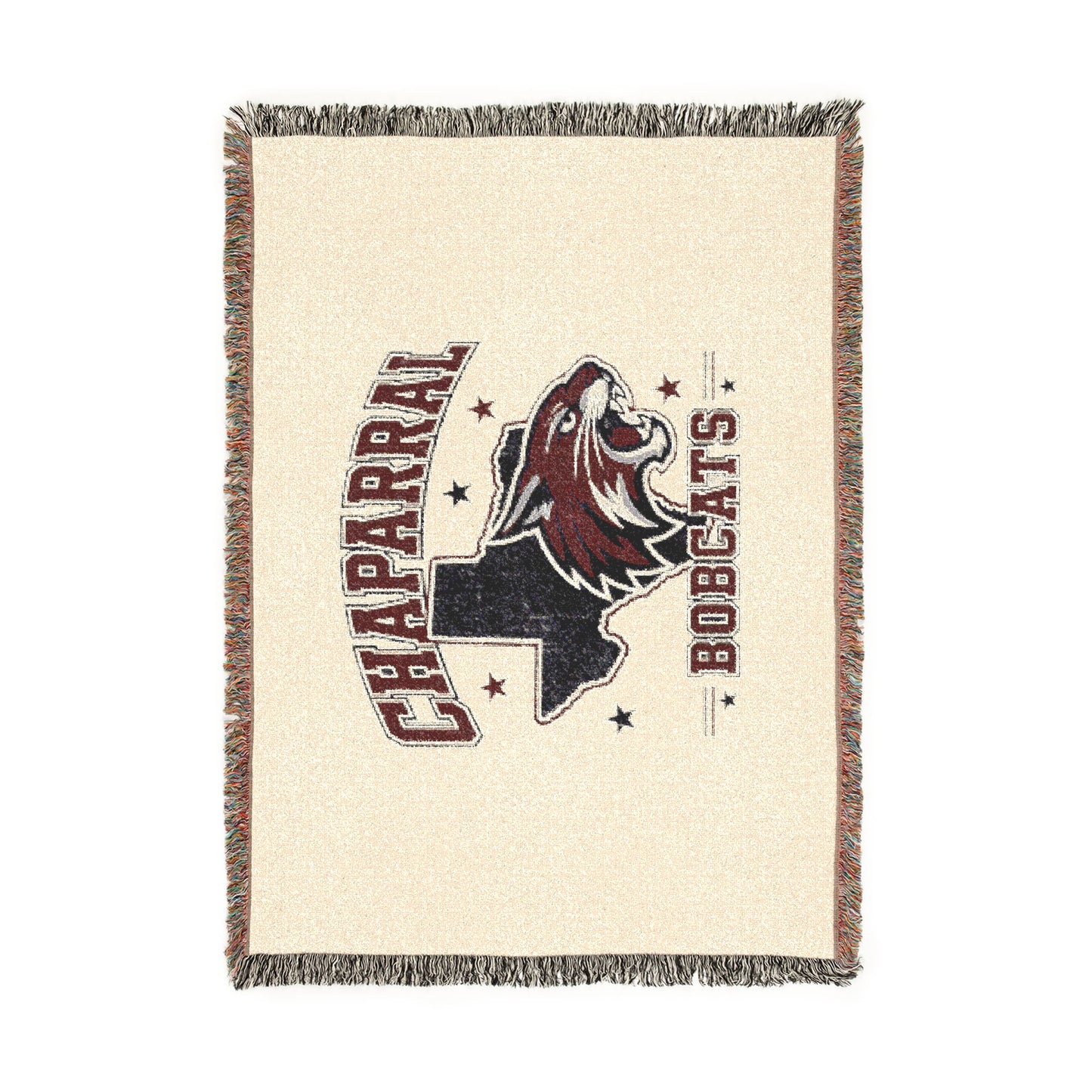 Chaparral Bobcats Woven Throw Blanket – School Spirit Texas Logo