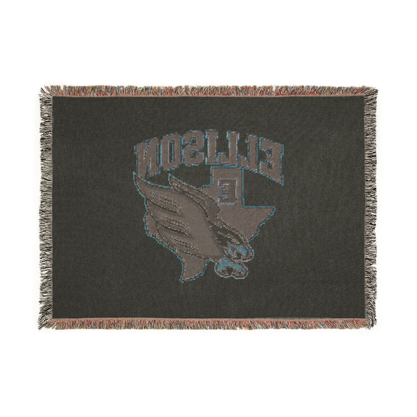 Ellison Eagles Woven Throw Blanket — School Logo Tapestry Blanket